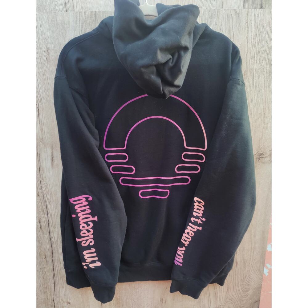 Ozlo Sleep "Can't Hear You I'm Sleeping" Hoodie Tech Streetwear‎ Loungewear L - Picture 2 of 3